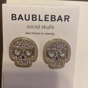 Baublebar skull earrings. Never worn.